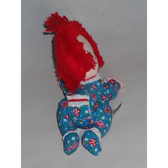 1980s applause raggedy ann baby #1248 Vintage Cloth Yarn Hair Crawling doll - Picture 5 of 7